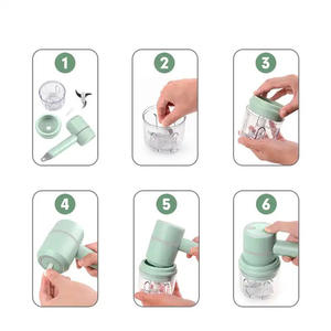 USB Electric <b>Hand</b> Mixer with 3 Speed Handheld Garlic Meat Food <b>Chopper</b> Egg Beater Glass Cup Featuring Beater Ejector Button - Product Image 4