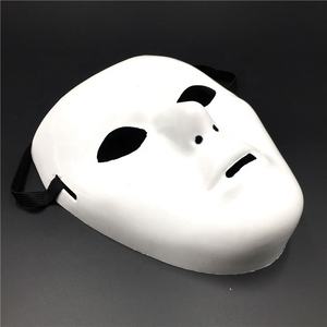 Maschere Jabbawockeez in Plastica <span class=keywords><strong>Bianca</strong></span> per <span class=keywords><strong>Halloween</strong></span>, <span class=keywords><strong>Maschera</strong></span> Integrale per Uomo e Donna, Stile Hip Hop - Product Image 2