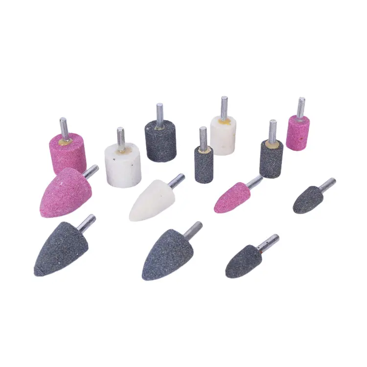 6mm and 3mm shank pink ,grey .white ,blue color mounted point grinding head for metal abrasive