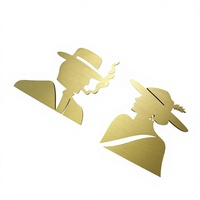 Lettres et chiffres sphériques en laiton massif pour numéros de porte, logos publicitaires d'hôtels et immobilier, personnalisables