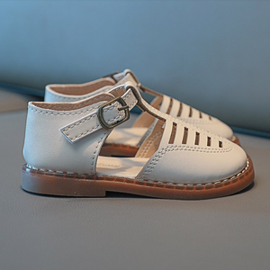 Sandales pour bébé en cuir souple, chaussures d'été pour tout-petits, petites chaussures pour filles et garçons, sandales pour nouveau-nés, antidérapantes, premières chaussures - Product Image 5