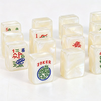 Ensemble de Mahjong américain en gros, 166 tuiles en acrylique nacré, étui rigide, jeu complet de Mahjong USA