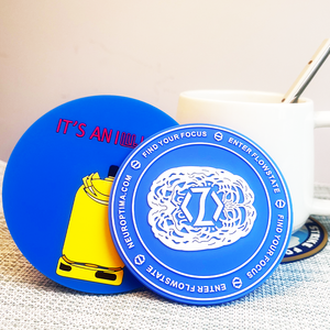 Promotion Wholesale Cheap 3D Custom logo Plastic Silicone Mat Soft Pvc Rubber Cup <strong>Coasters</strong> <strong>for</strong> <strong>Drinks</strong> - Product Image 4