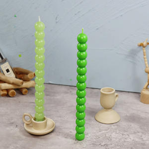 Nouveaux moules à bougies en plastique transparent en forme de boules empilées, extra longs et hauts, pour la fabrication de bougies artisanales en bambou, fournitures pour la fabrication de bougies - Product Image 4