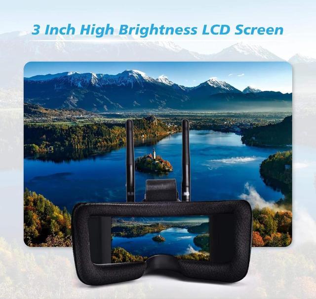 In Stock 5.8Ghz FPV Goggles Video Headset 5.8G 40CH HD 3 Inch 16:9 Display Mini LS-VR009 FPV Goggles for RC FPV Drone Model