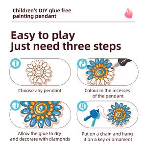 Jouet éducatif créer votre propre fenêtre paillettes peinture Art Suncatcher artisanat Kit <span class=keywords><strong>bricolage</strong></span> vitrail effet acrylique Suncatcher Kit - Product Image 4