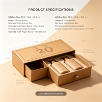 Boîte en papier kraft pour produits de soin corporel, emballage pour flacon de lotion et produits de soin de la peau