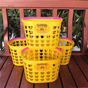 B.OUCK Storage <b>Basket</b> Yellow Rectangle Plastic <b>Stackable</b> Neatening Storage Bathroom Shower Toiletries Organizer - Product Image 4