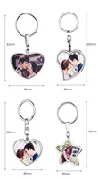 Porte-clés personnalisés à motifs. Transfert de chaleur Keychains, blanc de sublimation Keychains Keychain de forme irrégulière