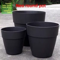 Pot de fleurs en plastique moderne et minimaliste, vente en gros, taille moyenne et grande, jardinière créative pour balcon et jardin, idéal pour légumes, bonsaïs et succulentes