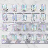 Poudre Polarisée Magique Transparente Effet Miroir Glacé Aurore Féerique Ciel Perlé Clair de Lune pour Nail Art – Vente en Gros