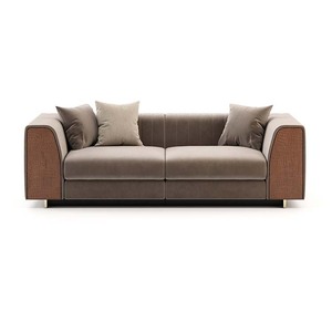 European Modern furniture oversized american grey couch sofa sectional <span class=keywords><strong>I</strong></span> Shaped Velvet Corner Modular Sectional Sofa - Product Image 6