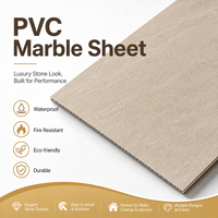 Vente flash - Panneau mural intérieur en PVC marbré imperméable et ignifuge de 3 mm pour la décoration de la maison