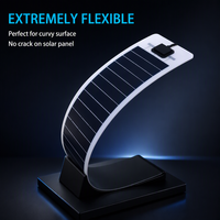 Panneau solaire ETFE fin et flexible de 10 W, module solaire monocristallin léger et pliable pour mini-centrale électrique, camping en plein air, appareils IoT