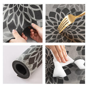 Alfombrilla de Baño Rectangular de Tierra de Diatomeas Mejorada, Floral, Antideslizante, Suave, para el Hogar, Alfombrilla de Piso para Baño, Alfombrilla Absorbente Gruesa para Puerta - Product Image 4