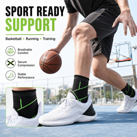 Attelle de cheville réglable et respirante en Spandex et Nylon, manchon de compression pour la prévention des blessures et le soulagement de la douleur, idéale pour le volleyball