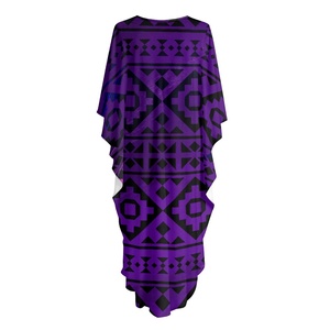 Abiti Kaftan di Tendenza, Copricostume per Costumi da Bagno, Vestito Intero con Stampa Geometrica Etnica, Abiti Estivi da Resort - Product Image 6