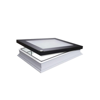 Fenêtre de toit rétractable électrique Maplemiles, vitre verticale automatique étanche avec cadre en alliage d'aluminium pour appartement