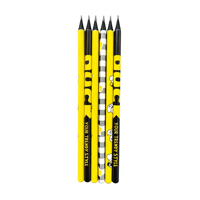 Lot de 6 crayons en bois triangulaires HB de grande taille, graphite épais, facile à aiguiser, pour enfants, préscolaire, écriture, papeterie, utilisation en classe