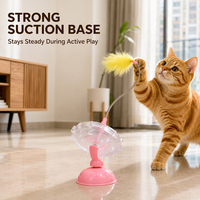 Bâton de jeu pour chat d'extérieur, flexible, résistant aux morsures, sûr et naturel, best-seller, pour l'entraînement et l'exercice des chats