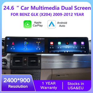 Double écran 12,3 pouces Carplay pour <span class=keywords><strong>Mercedes</strong></span> Benz <span class=keywords><strong>GLK</strong></span> X204 GLK250 GLK300 GLK200 Lecteur multimédia Android 2008-2015 <span class=keywords><strong>Autoradio</strong></span> - Product Image 5