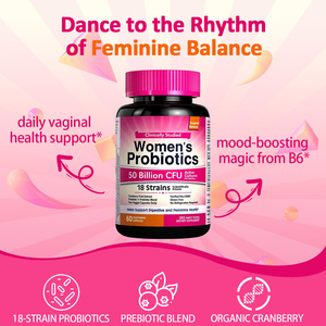 Kapsul Probiotik Pendukung Kekebalan Tubuh Wanita OEM, Vitamin Probiotik Campuran dari Pabrik Sumber, <span class=keywords><strong>50</strong></span> Miliar CFU, 60 Kapsul untuk Pria - Product Image 3