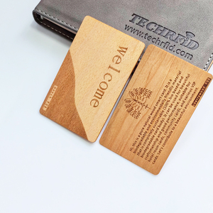 GSC Custom 125khz 13.56mhz Hot Sale Eco Friendly Bamboo Wooden RFID Hotel Key <b>Card</b> - Product Image 4
