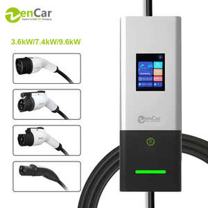 เครื่องชาร์จ EV แบบพกพา C20 40A 16A 32A เครื่องชาร์จในรถบ้านที่ชาร์จ3.6kW 7kW 9.6kW 220V ระดับ2 EVSE APP WiFi และหน้าจอ<span class=keywords><strong>2.4</strong></span>นิ้ว - Product Image 4