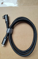 Kabel USB4 Thun-derbolt 5 Transfer Data 80Gbps Pengisian Cepat 240W Output Video 16K60Hz Kabel Tipe-C Full Tembaga 1M 2M