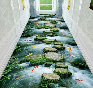 Cuttable Splicable 3D Hallway <b>Runner</b> Carpet Modern Long Corridor Floor Mat, Full Roll Wall To Wall <b>Rug</b> For Living Room Hotel Com - Product Image 6
