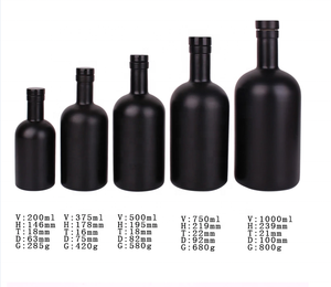 Botella de vidrio de 700ml botella de whisky botella de vidrio cuadrado botella de fabricante - Product Image 4
