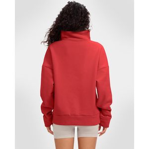 FOXA <b>Womens</b> <b>Half</b> <b>Zip</b> Fleece <b>Sweatshirt</b> Cropped Pullover Quick Dry Top Fall Fashion Outfits 2025 Clothes - Product Image 4