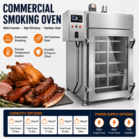 Four à fumage alimentaire commercial en acier inoxydable, machine à fumer la viande pour la transformation de saucisses, poissons, poulets, volailles et jambons