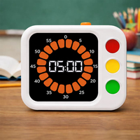 Temporizador Digital de 60 Minutos, Temporizador de Productividad con Cuenta Regresiva, Temporizador Visual LED para Niños, Aula, Tareas de Aprendizaje, Cocina, Estudiantes