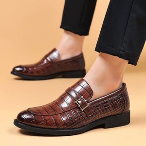 Zapatos de Cuero Nuevos para Hombre, Formales de Negocios, Casuales, con Diseño Británico, Puntiagudos y de Talla Grande - Product Image 6