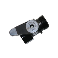 Vanne de rinçage mâle/femelle Waterstop de 3/4 pouces pour système d'irrigation goutte à goutte Vanne de rinçage à bille BSP