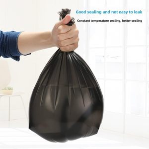 Bolsa de Basura Doméstica de Plástico HDPE Negra Reciclable a Precio de Fábrica / Bolsas de Basura con Asas Tipo Camiseta Impresas en Flexografía - Product Image 5