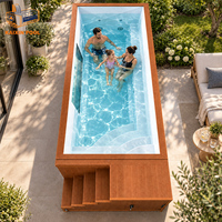 Piscine hors sol en fibre de verre sur mesure pour la famille, grande piscine de jardin, spa aquatique extérieur pour le plaisir aquatique