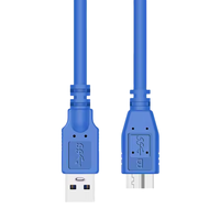 Cable Adaptador USB 3.0 Tipo A Macho a Micro-B Macho con Conductor de Cobre Puro para Escáner e Impresora 0.3m/0.5m/1m/3m/5m