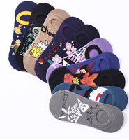 Chaussettes invisibles en coton pour femme 2026, motif artistique amusant, coupe basse, fournisseur en gros direct usine