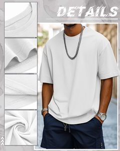 Summer Essential Big & Tall Shirts Lot de 4 t-shirts à manches courtes en coton et col rond pour hommes - Product Image 5