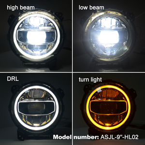 Feux de croisement LED OEM Plug & Play pour <span class=keywords><strong>Wrangler</strong></span> JL <span class=keywords><strong>2018</strong></span>+ <span class=keywords><strong>Prix</strong></span> inférieur avec halo bleu Faisceau haut et bas État neuf - Product Image 4