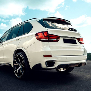 สปอยเลอร์หลัง Amp-Z สำหรับ Bmw X5 F15 M Sport ปี 2014-2018 รุ่น Mp Style สีดำ Piano Black ลายคาร์บอนไฟเบอร์ ผิวด้าน - Product Image 4