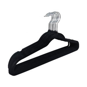 Cintres en plastique antidérapants pivotants à 360 degrés avec barre fine pour cravates, logo en velours coloré pour vêtements, manteaux, écharpes, salle de bain, salon - Product Image 3