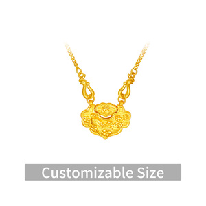 สร้อยคอทองคำแท้ 24K รูปใบโคลเวอร์สี่แฉก ทองคำบริสุทธิ์ <span class=keywords><strong>999.9</strong></span> ปรับแต่งวัสดุได้ สร้อยจี้นำโชค เครื่องประดับแฟชั่น - Product Image 3