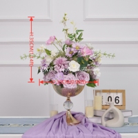 DKB DIY Série Verte Fleurs Artificielles Réalistes en Soie Faites à la Main Respectueuses de l'Environnement Boules de Fleurs pour Noël et la Saint-Valentin