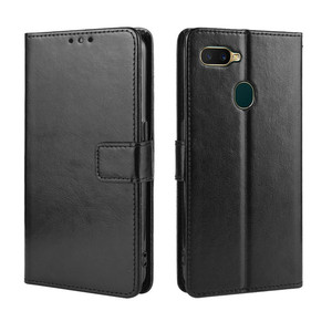 Funda de Teléfono Tipo Cartera de Cuero TPU Compatible con Realme C11 y <span class=keywords><strong>OPPO</strong></span> C15, con Soporte, Ranuras para Tarjetas, Correa, Diseño Crazy Horse, Tamaño A5 - Product Image 5