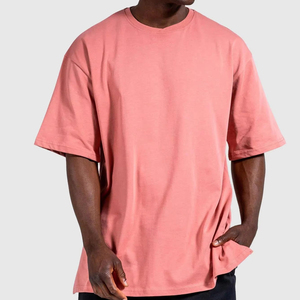 Oversized <b>Men's</b> Knitted Formal T-Shirt Short Sleeve <b>Turtleneck</b> with Pattern Regular Fit 100% Cotton - Product Image 1