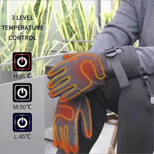 Sarung tangan listrik isi ulang, sarung tangan panas cangkang lunak untuk berkemah ski olahraga memancing untuk kegiatan luar ruangan