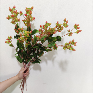 Nouveau Venir Faux <span class=keywords><strong>Fleurs</strong></span> Décoratives Plantes Faux Jumble Perles Soie En Plastique <span class=keywords><strong>Fleurs</strong></span> Artificielles Pour La Maison Fête De Mariage Décor - Product Image 4